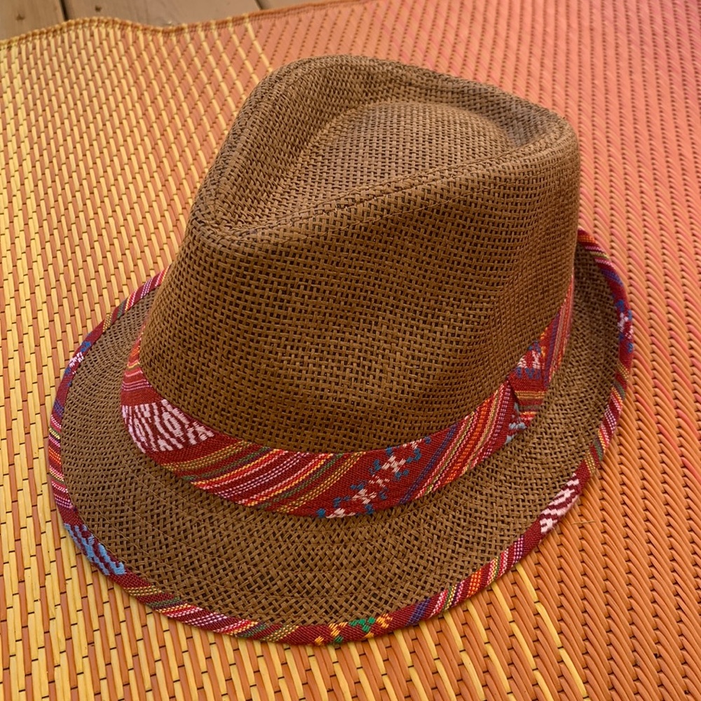 Beau Chapeau straw hat with guatemalan band